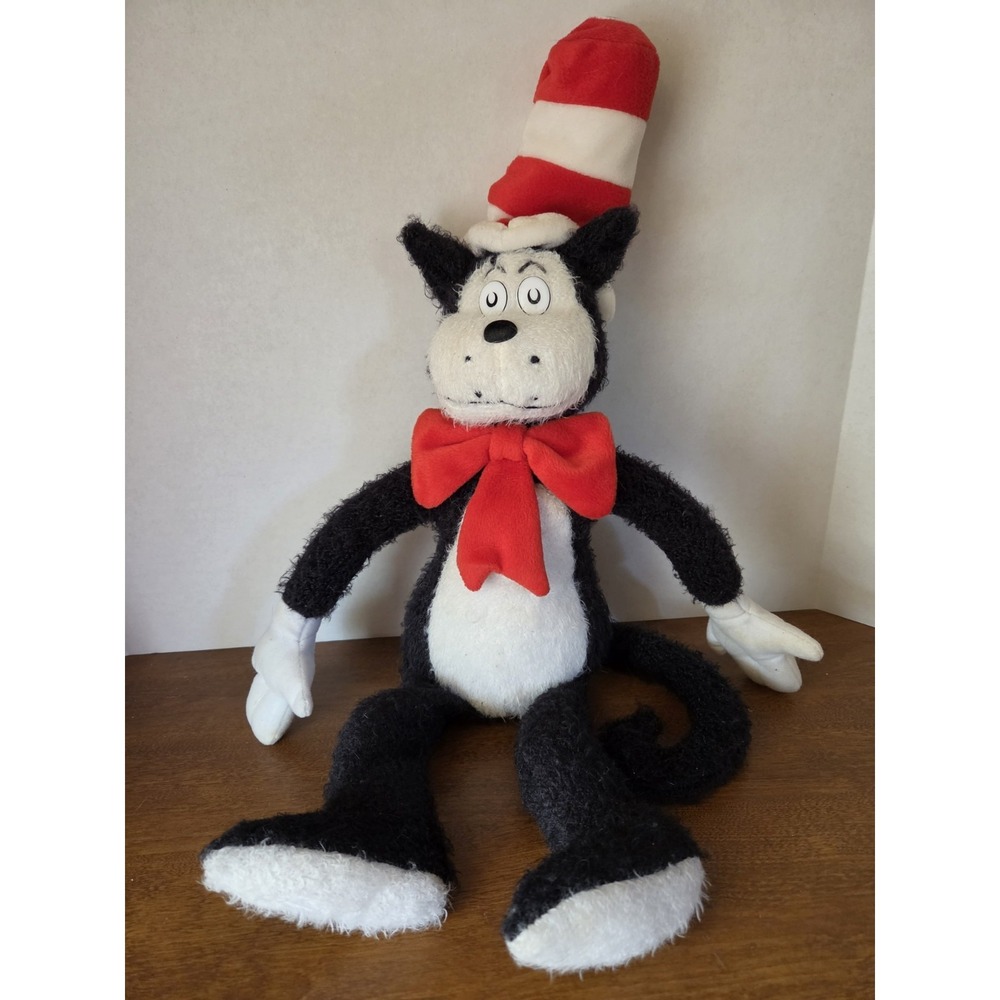 Kohl's Cares Dr. Suess Cat in the Hat 22" Plush Doll Stuffed Animal Toy‎ Black